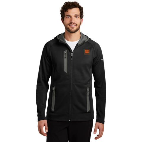 Eddie Bauer Sport Hooded Full- Zip Fleece Jacket